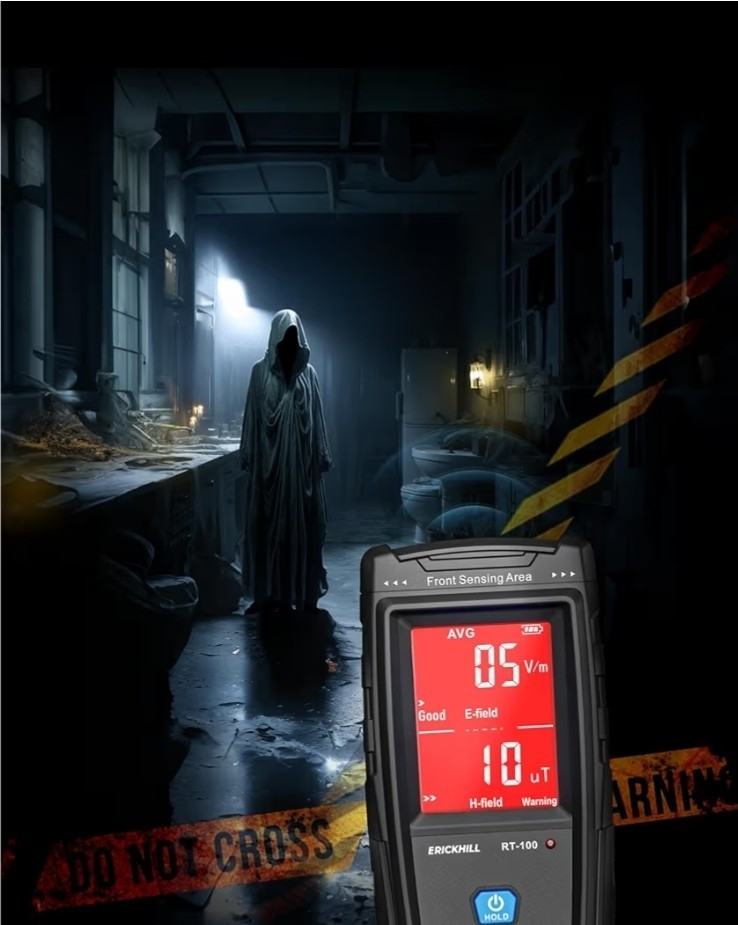 ERICKHILL EMF Meter, Rechargeable Digital Electromagnetic Field Radiation...