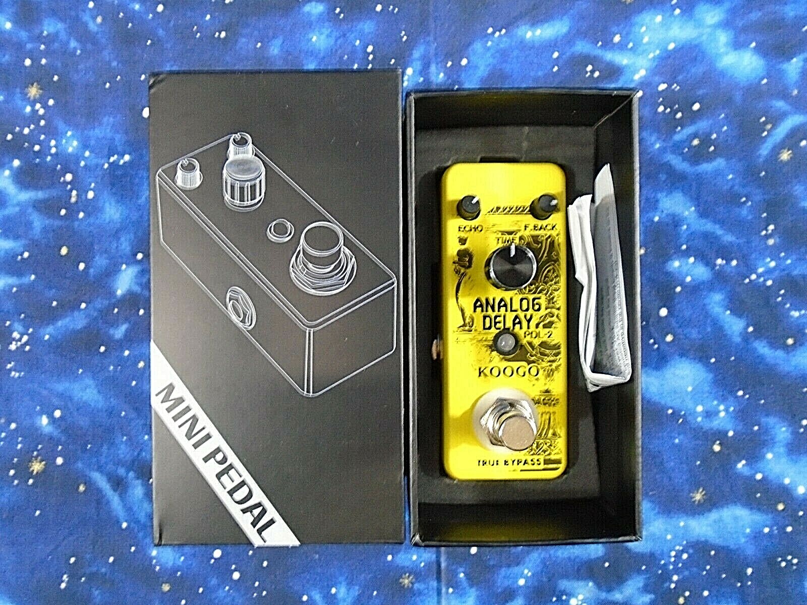 Koogo Pure Analog Circuit Delay Guitar Effect Mini Pedal True Bypass 300 Series