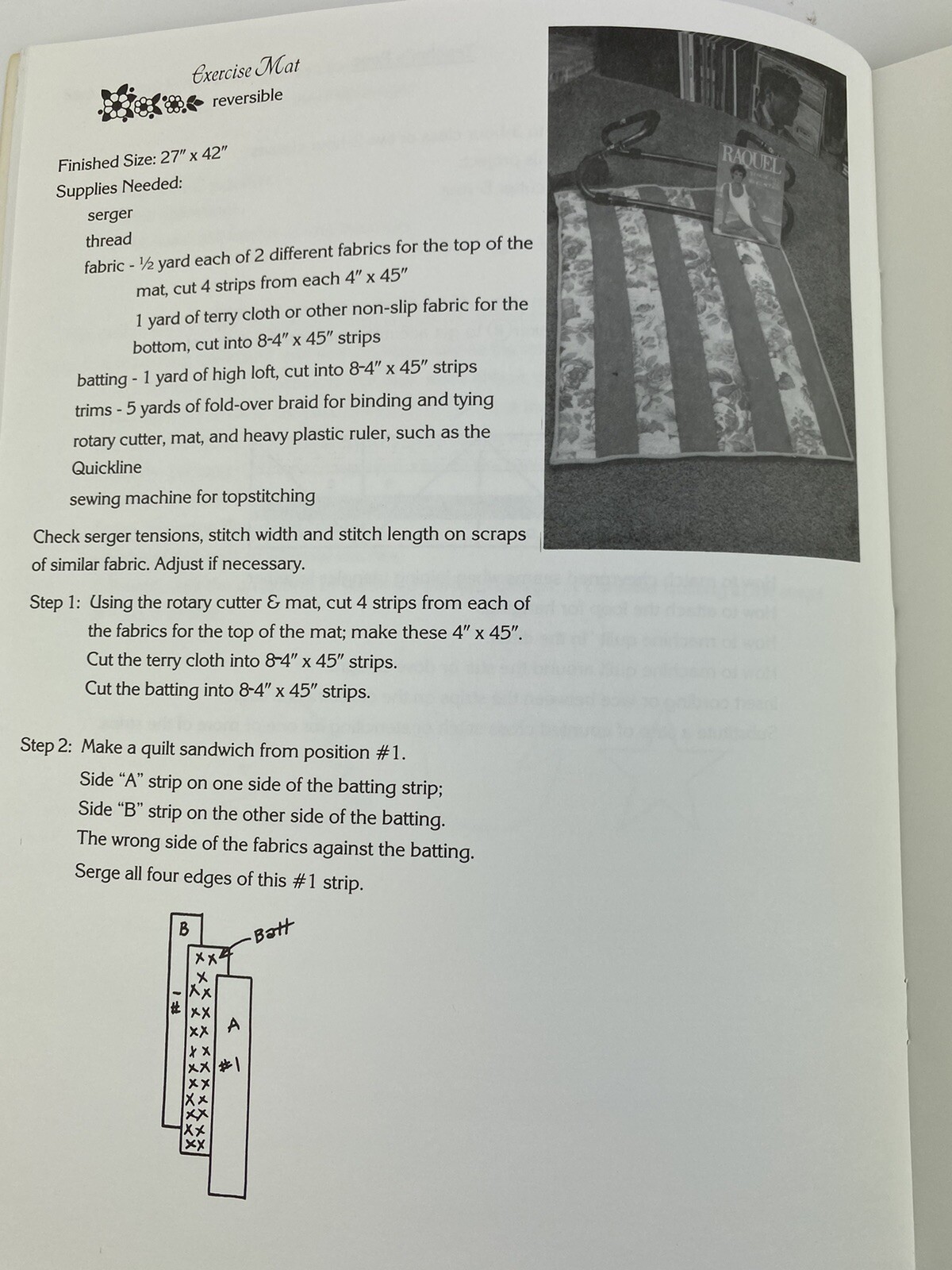 Serger Patchwork Projects Book Kaye Wood SIGNED 1988 Fast Patchwork Projects