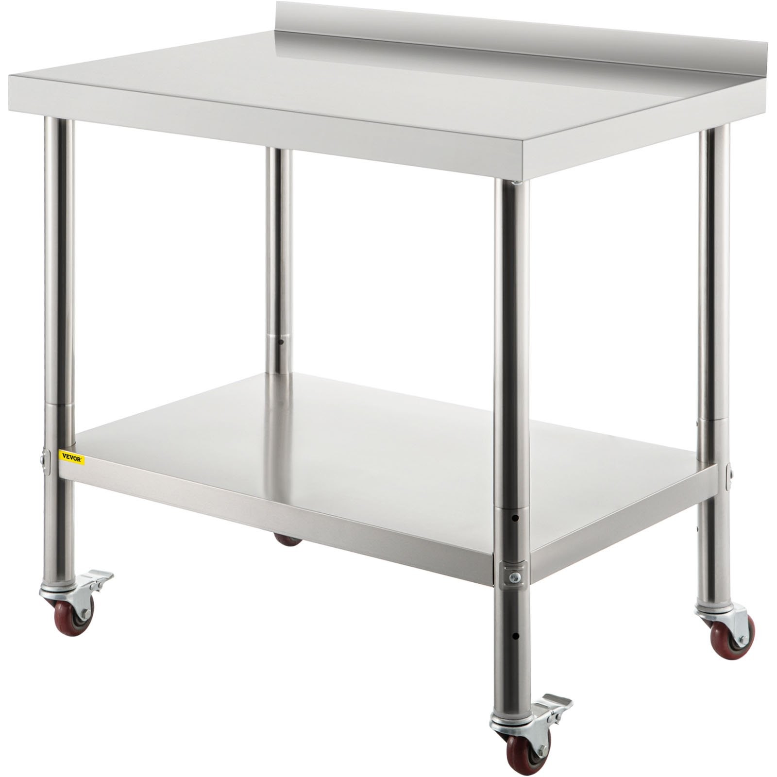 Stainless Steel Prep Table, 30 x 24 x 35 Inch, 440lbs Load Capacity Heavy Duty M