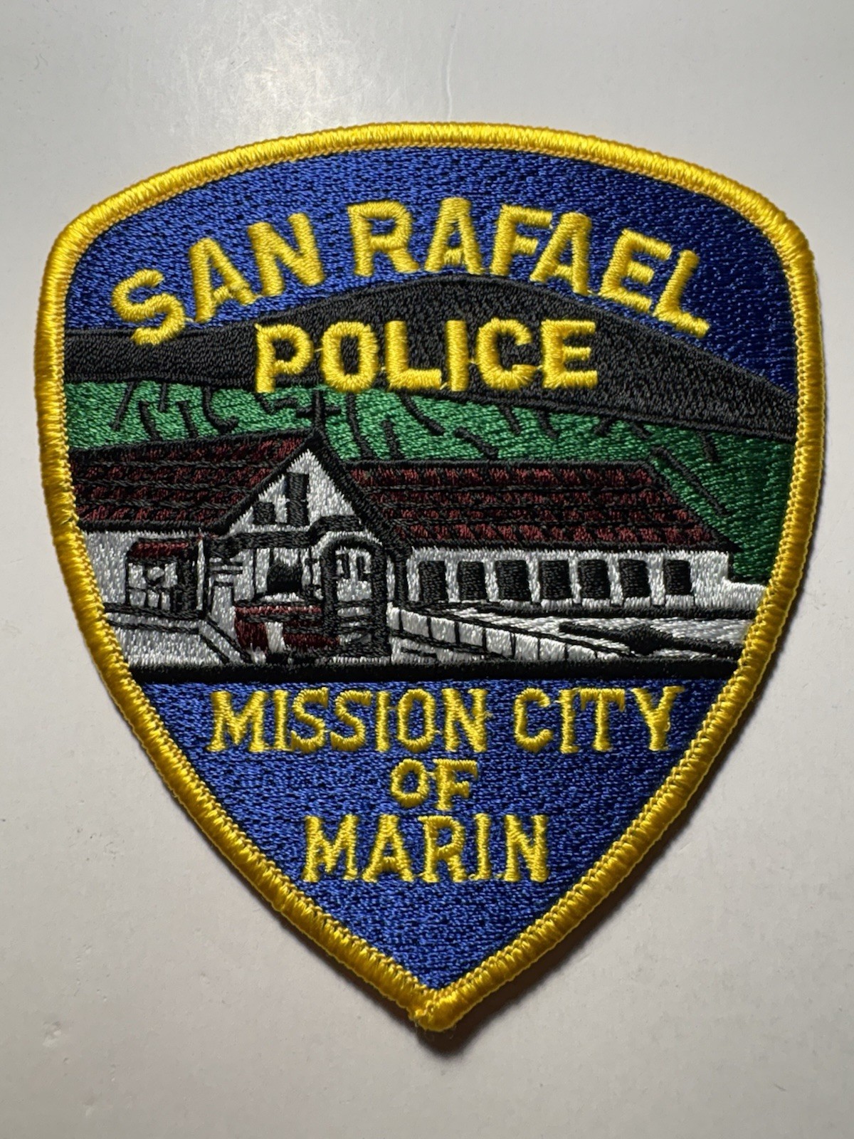 San Rafael California Police Patch ~ Mission City of Marin