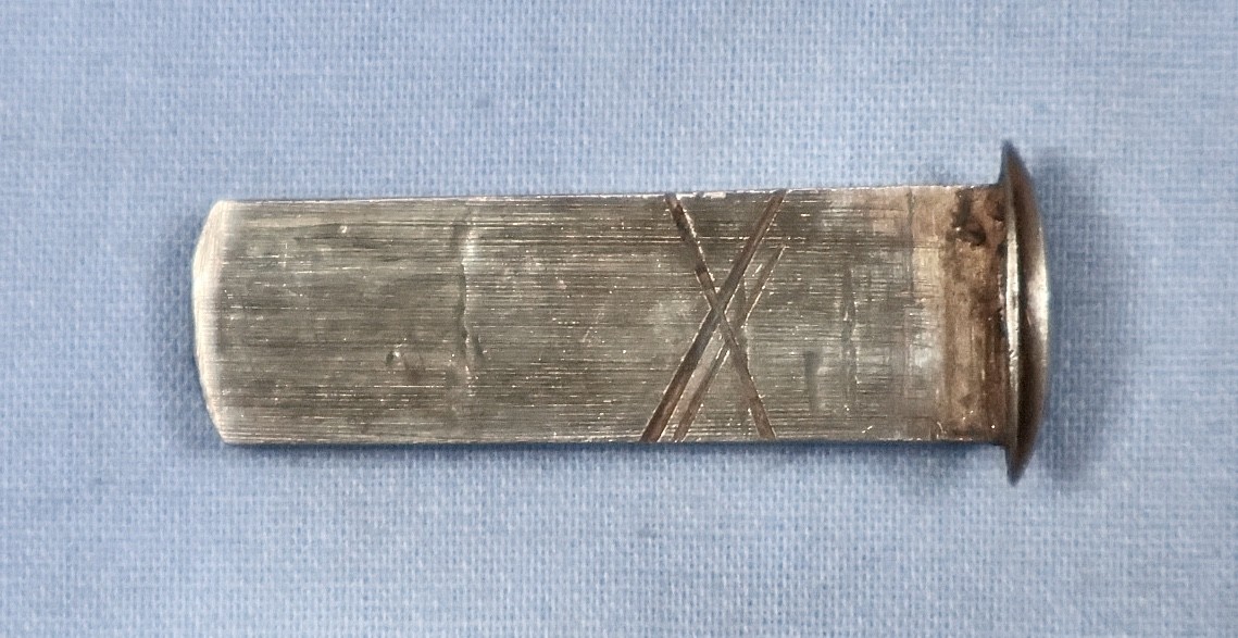 Antique Steel BARREL WEDGE Black Powder 1-13/32” (F251)