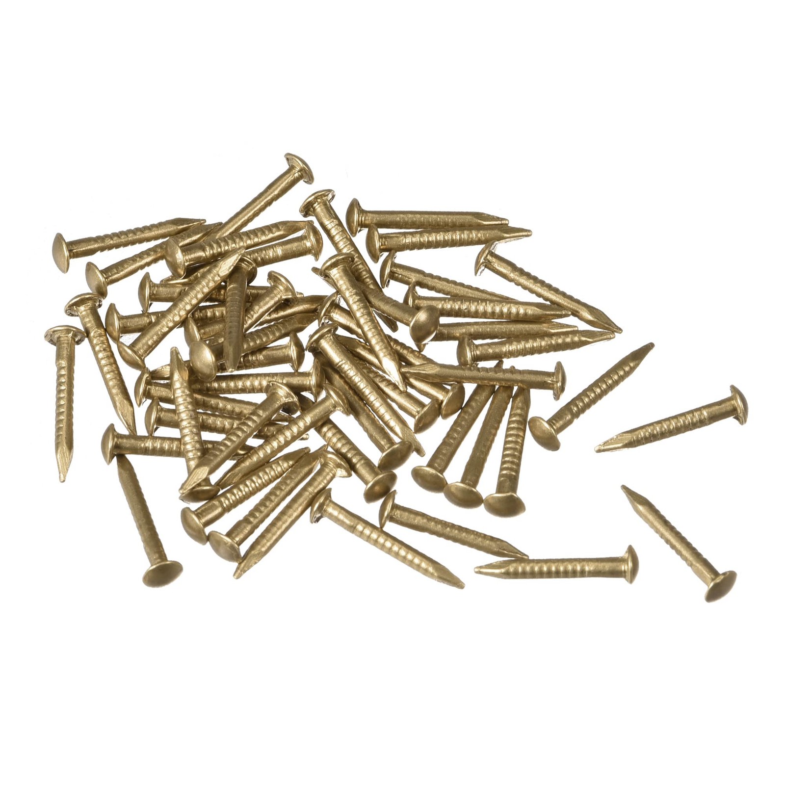 uxcell Small Tiny Brass Nails 1.2x10mm for DIY Decorative Pictures