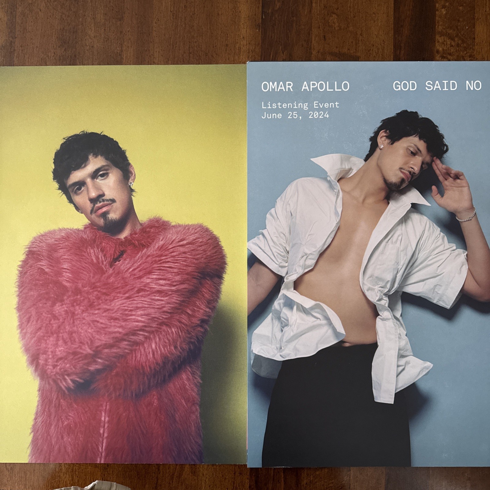 OMAR APOLLO God Said No 2-Sided Promo Poster Listening Event 2024 Rare Exclusive