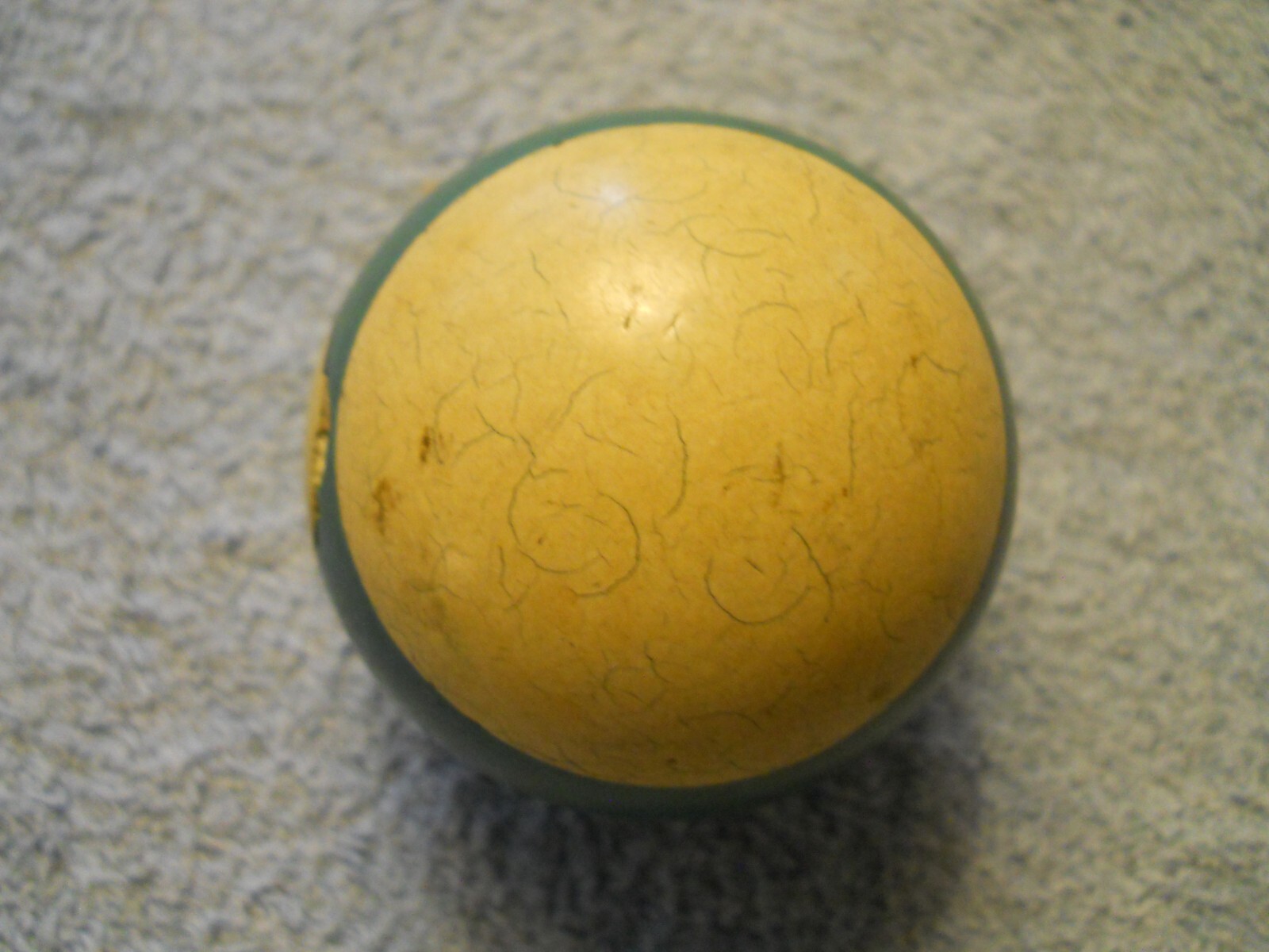 Vintage Clay Billiard Ball- #14