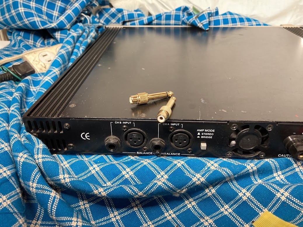 CLASSIC PRO CP600 Power Amplifier 200W 8 Ohm 1U Rackmount Analog