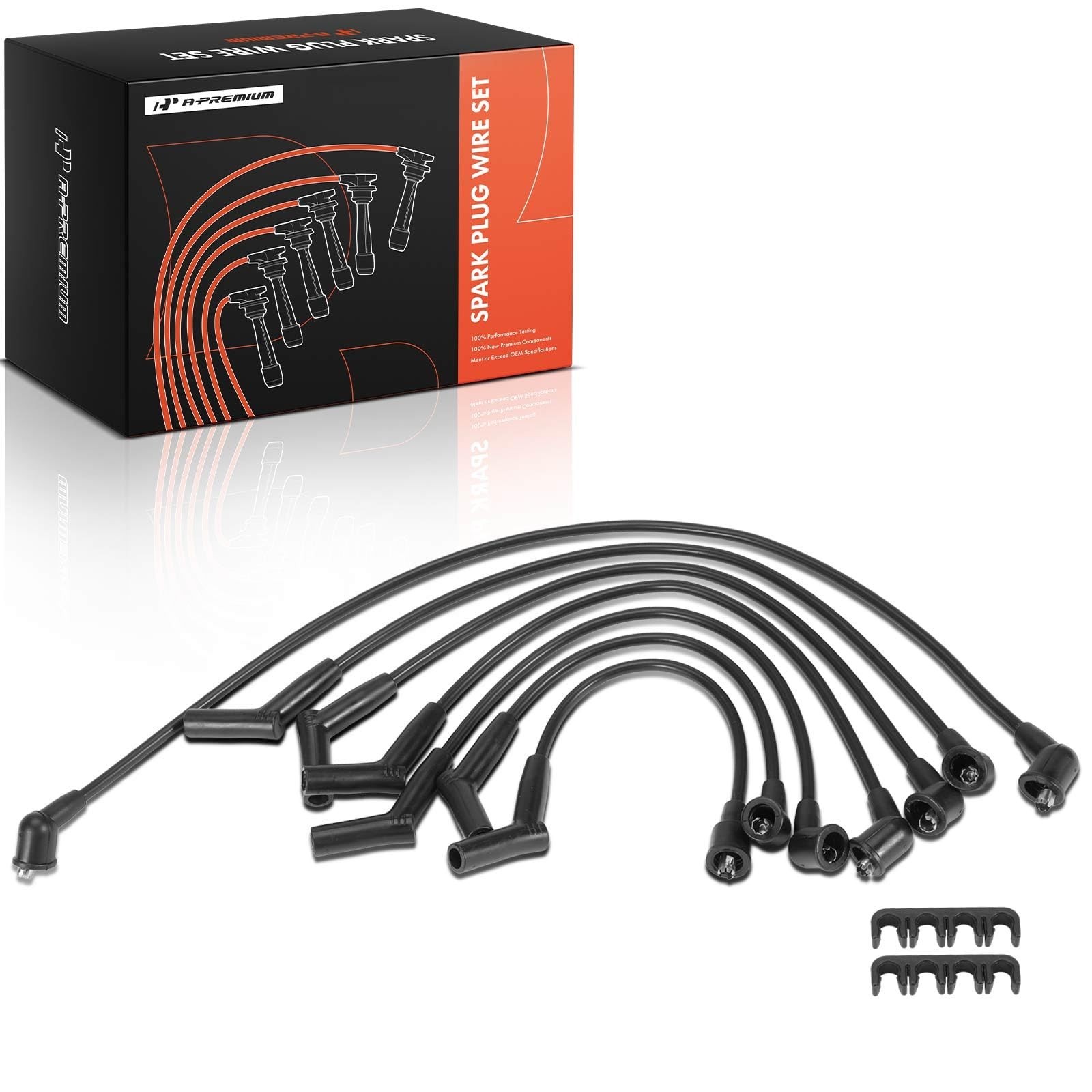 A-Premium Ignition Spark Plug Wires Set of 7 Compatible with Toyota Land Crui...