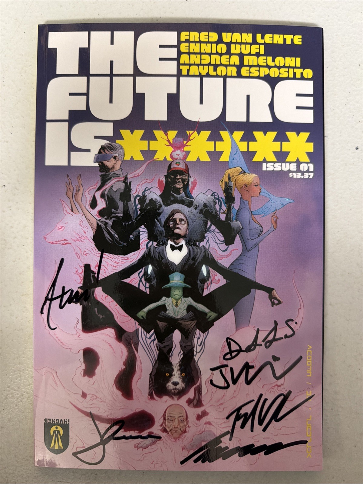The Future Is ****** #1 2025 SIGNED x6 Creators Reckah 1st Printing NM-