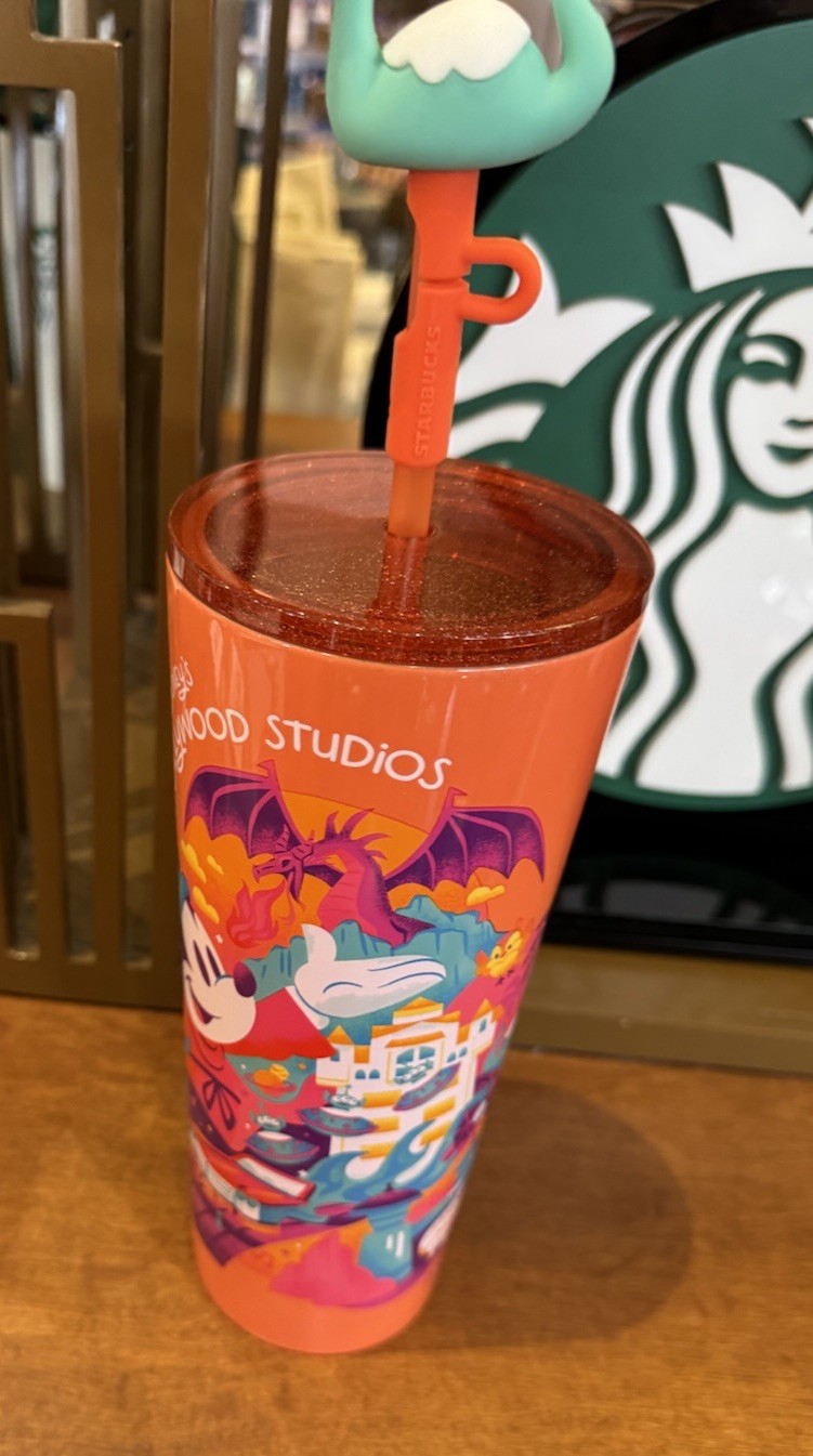 2026 Disney Starbucks Hollywood Studios Mickey Gertie Straw Topper Tumbler New🔥