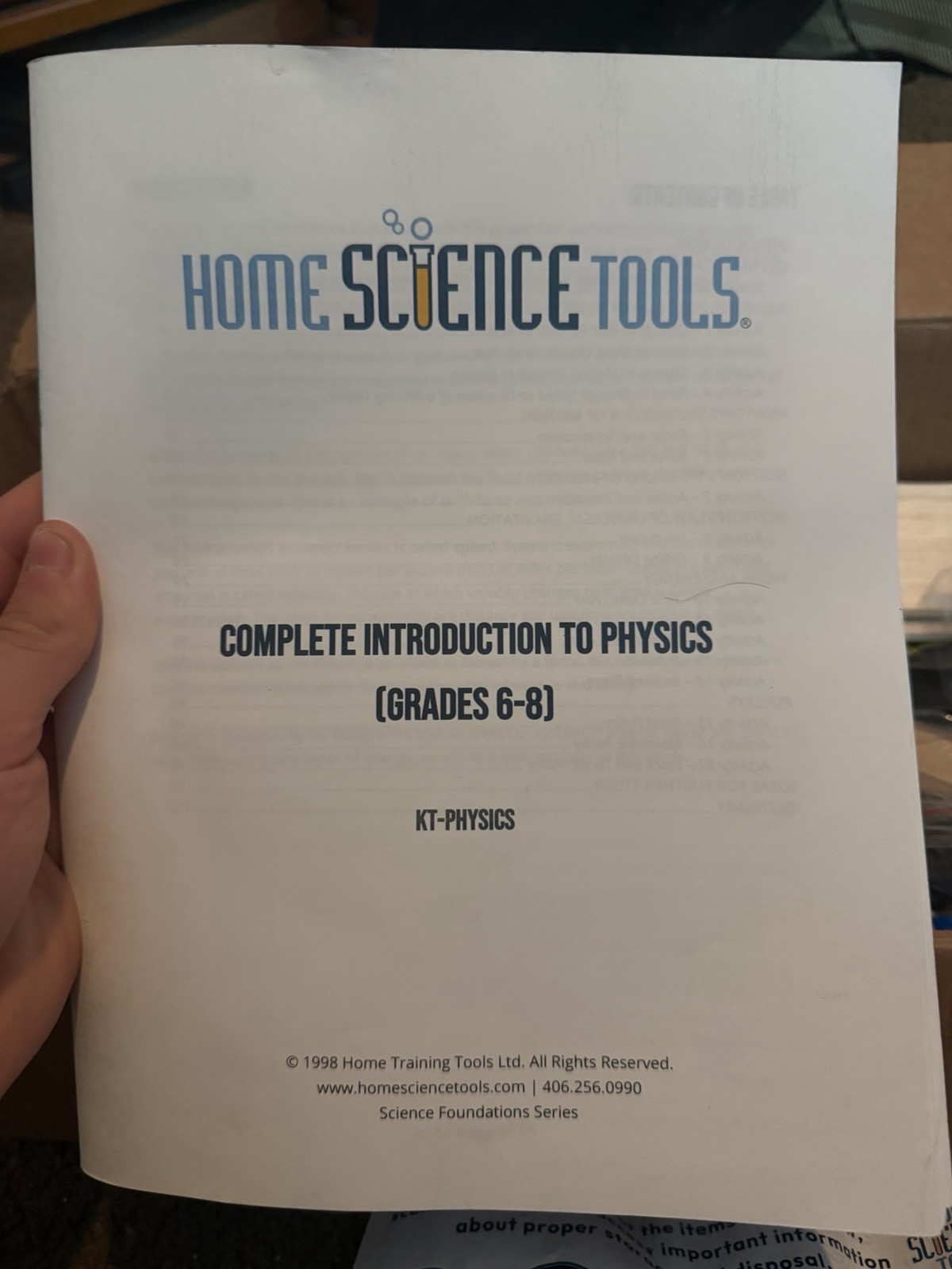Home Science Tools Complete Introduction to Physics Kit KT-PHYSICS (Grades 6-8)