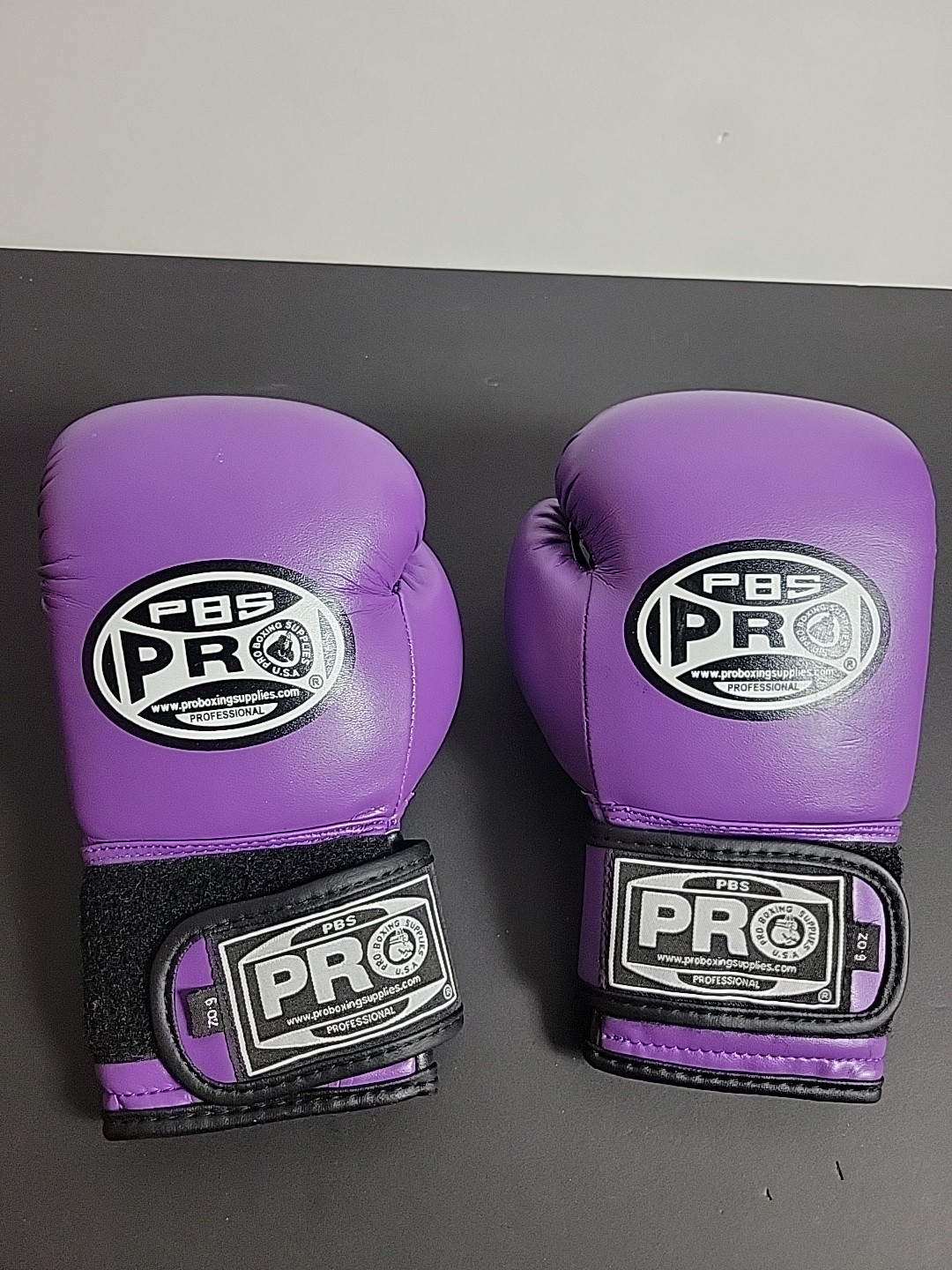 PBS PRO Professional Purple Boxing Gloves - 6oz - Pro Boxing Supplies