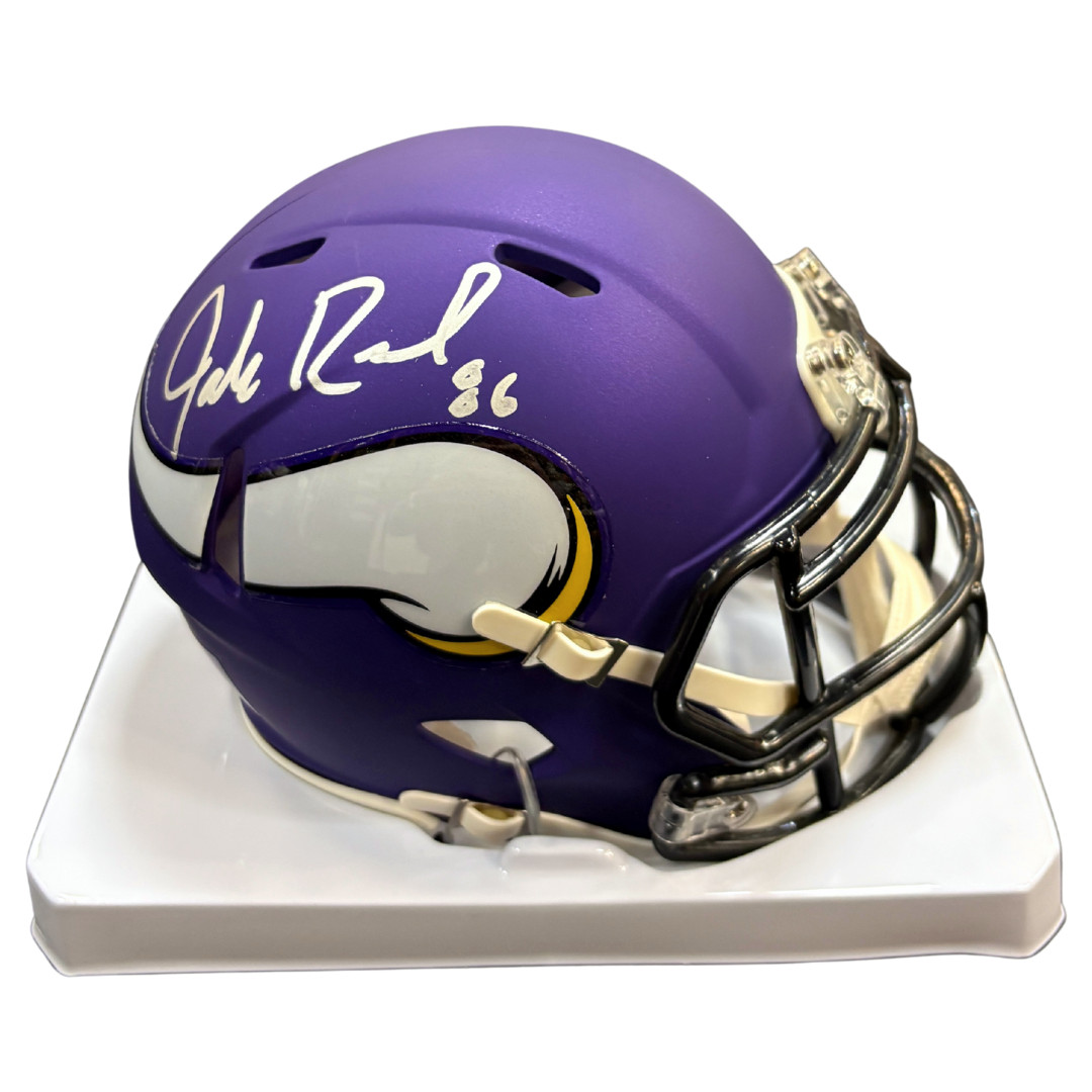 Jake Reed Autographed Minnesota Vikings Speed Mini Helmet Beckett