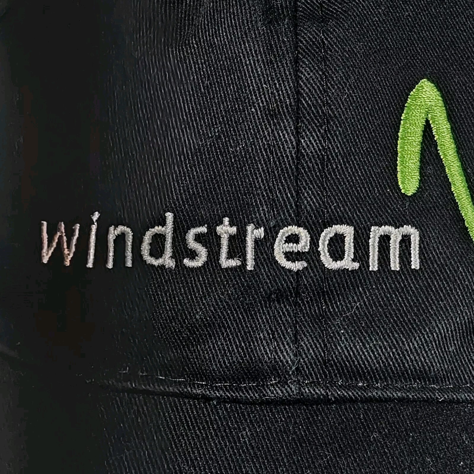 Windstream Internet Hat Cap Adult Adjustable Black Hook Loop Embroidered