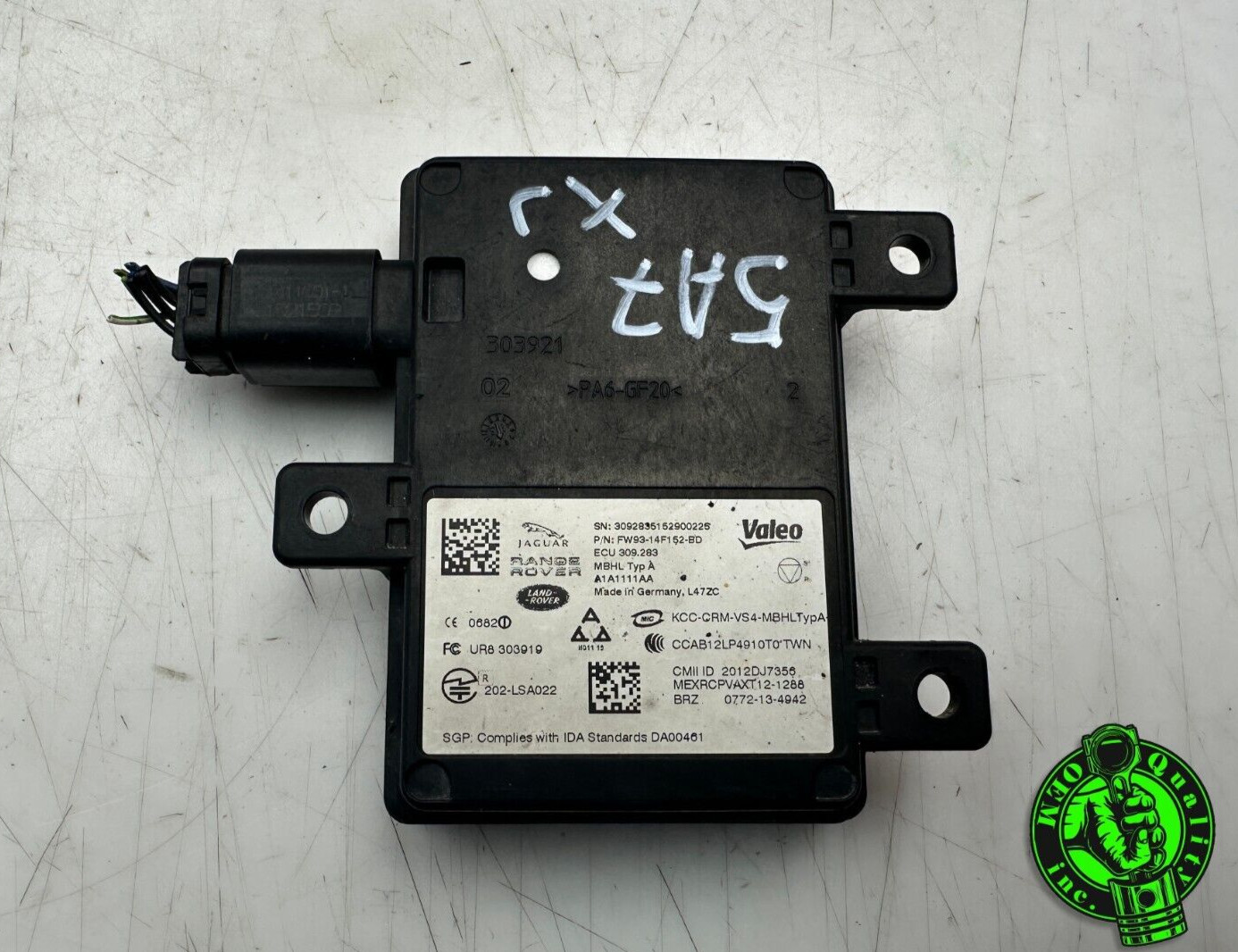 2016-2020 JAGUAR XE XF XJ XJL F-PACE REAR LEFT RIGHT BLIND SPOT CONTROL MODULE