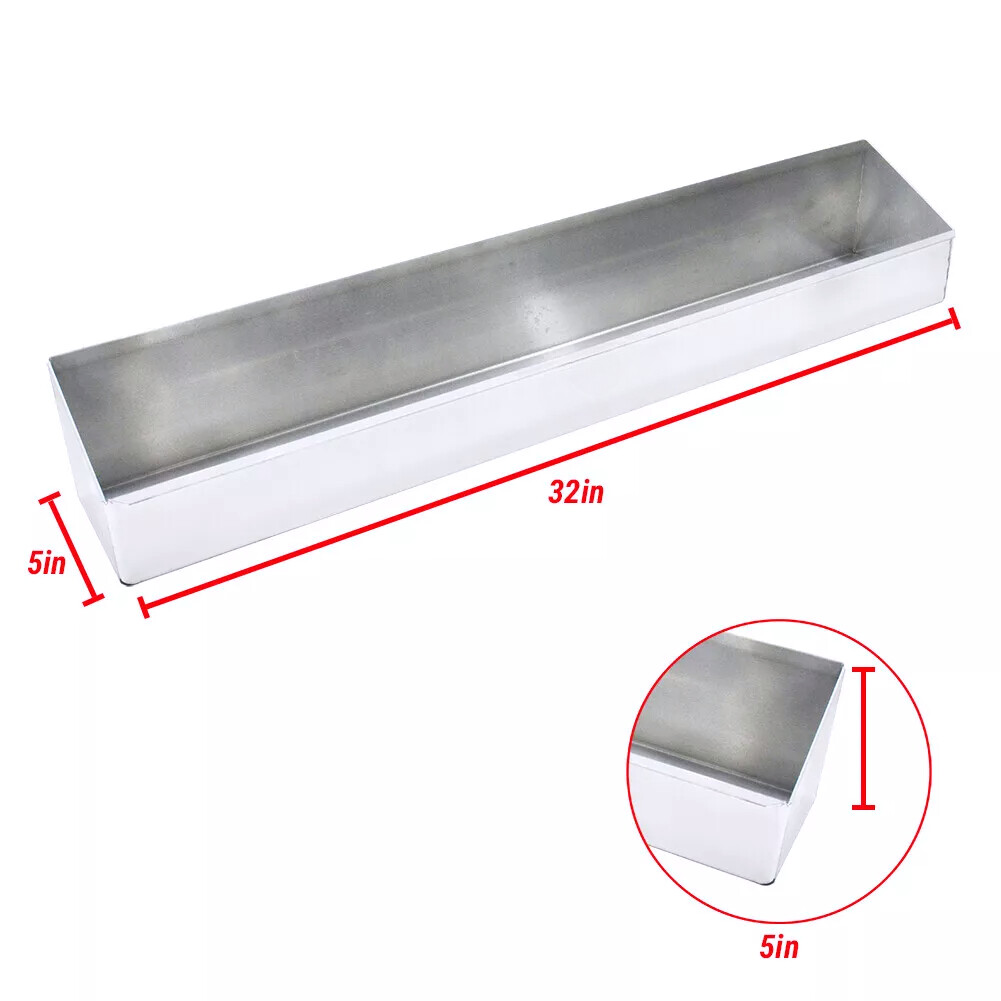 12‑Quart Aluminum Wall‑Mount Liquid Storage Shelf for Race Trailer Garage Shop