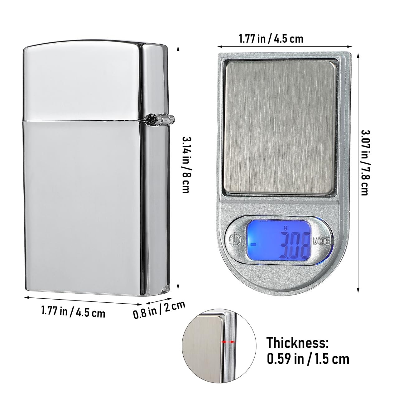 200g x 0.01g Digital Pocket Scale "lighter" Style Mini Precision digital scale