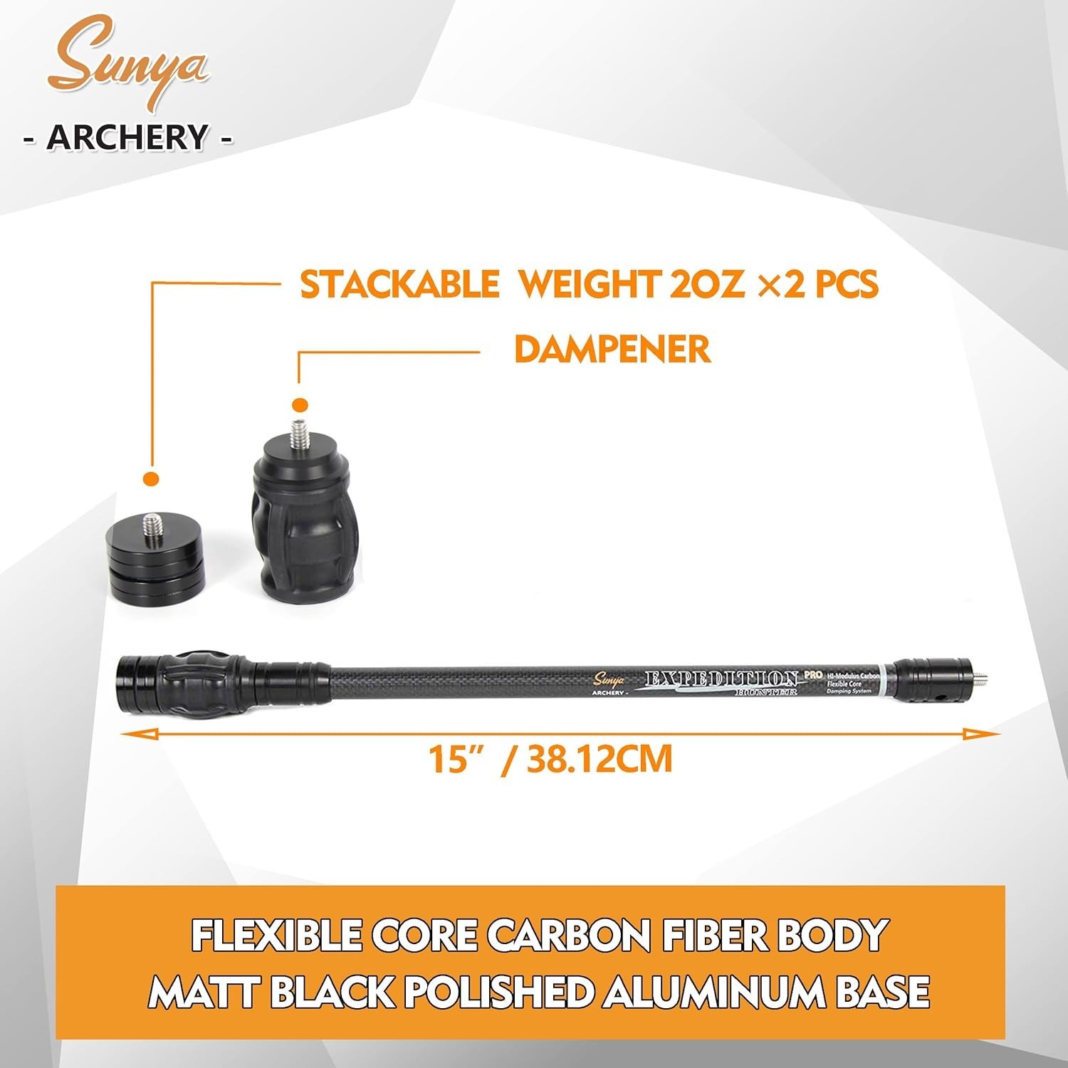 Expedition Series 15" Bow Stabilizer Damping System