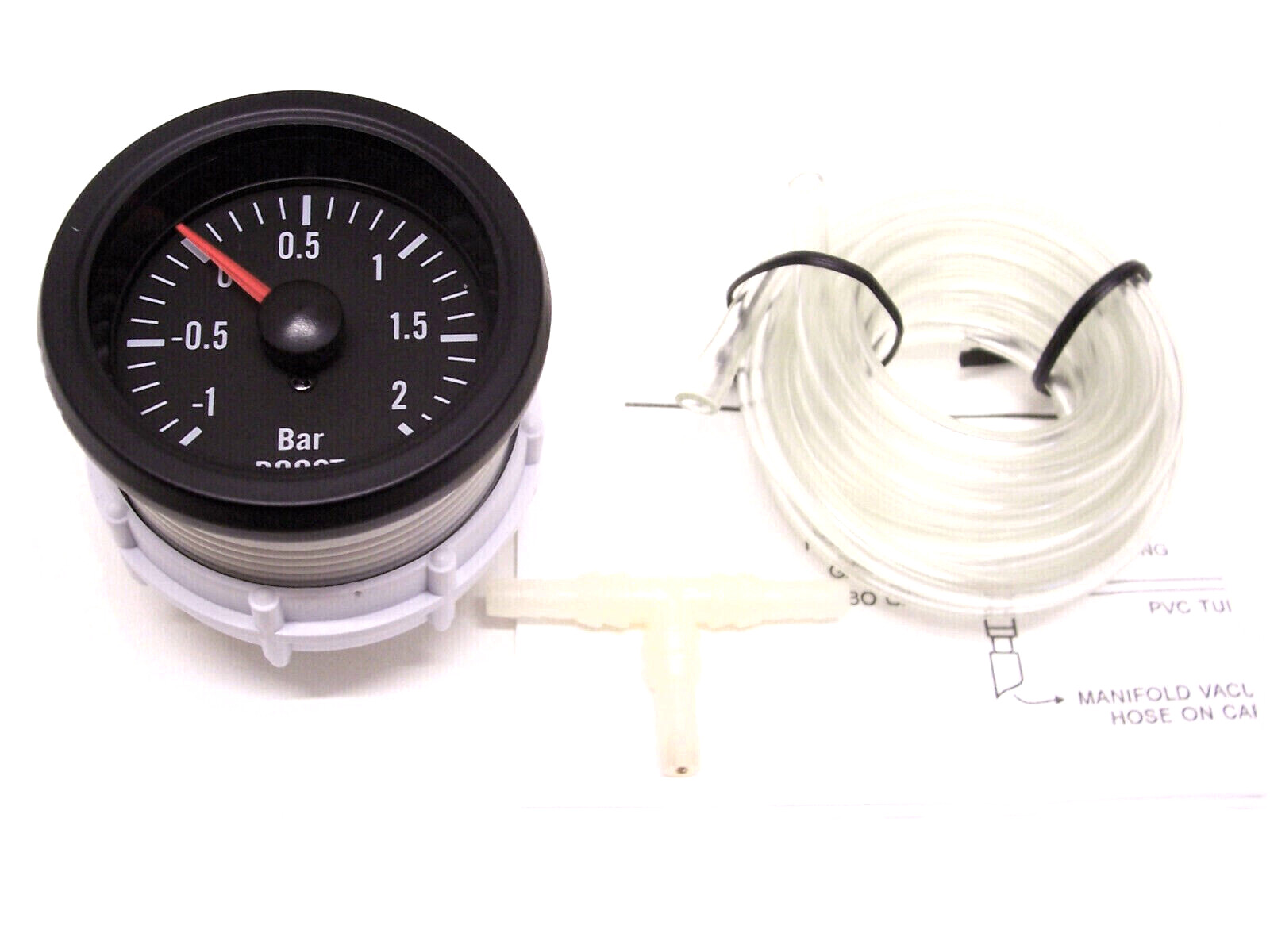 RSR Boost Pressure Gauge Kit 52mm Retro Look Boost Gauge 16V G60 G40 VR6 S2 Turbo R