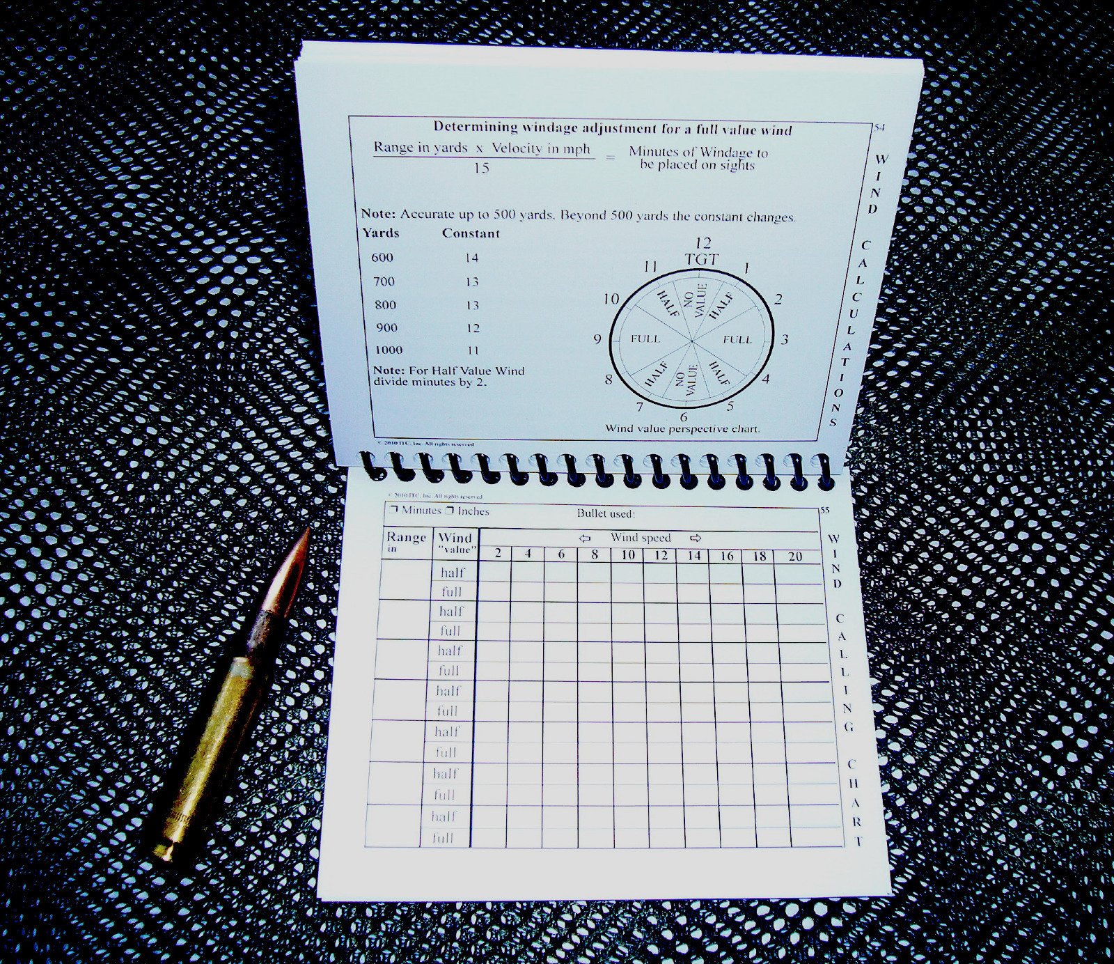 ITC Data Book 3-Law Enforcement-Military Operational Sniper Log ITC Marksmanship
