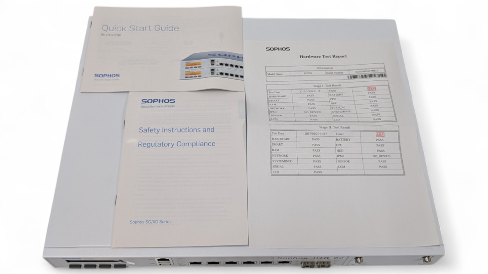 Sophos SG 210 Rev. 3 Firewall Network Security Appliance