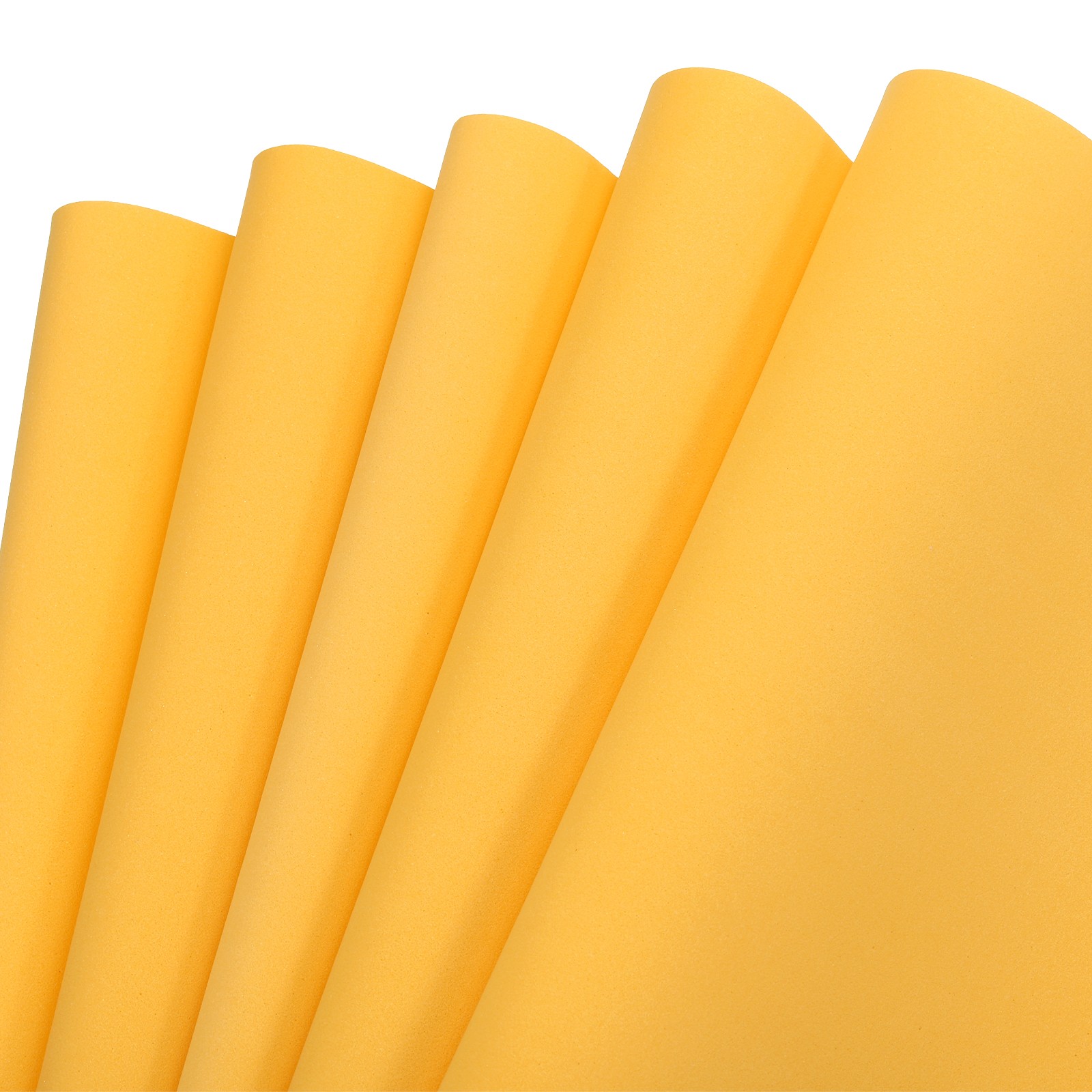 EVA Foam Sheets Golden Yellow 19.7 Inch x 19.3 Inch 1mm Thick Crafts Sheets 5Pcs