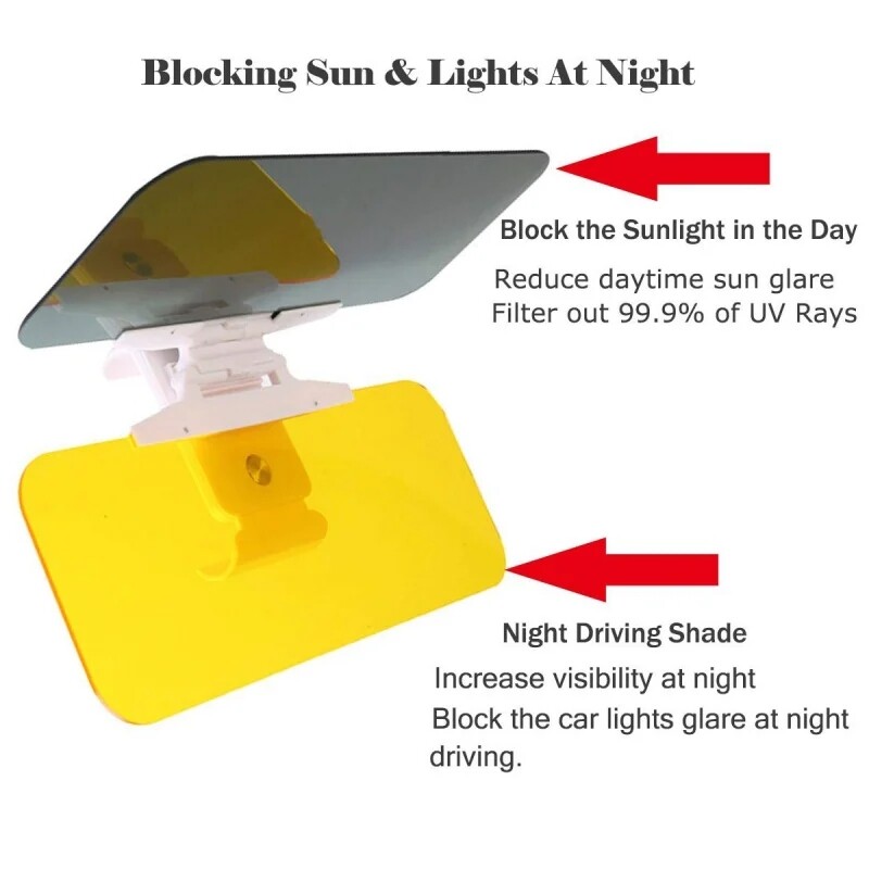 Day Night Universal HD Car Sun Visor Extension Car Anti Glare Driving Tac Visor
