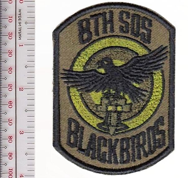US Air Force 8th Special Ope.Squadron SOS Eglin AF Base Black Birds NO TARIFF