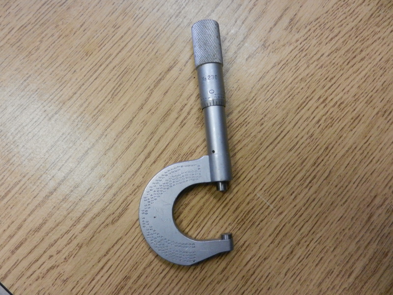 The Starrett Co. No. 230 Micrometer Used