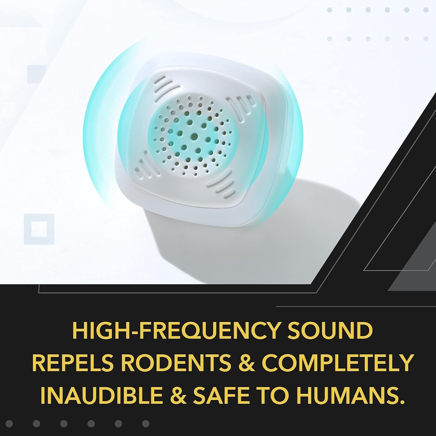 4-Pack Ultrasonic Rodent Repellers - Non-Toxic, Effective Home-Pest Solution