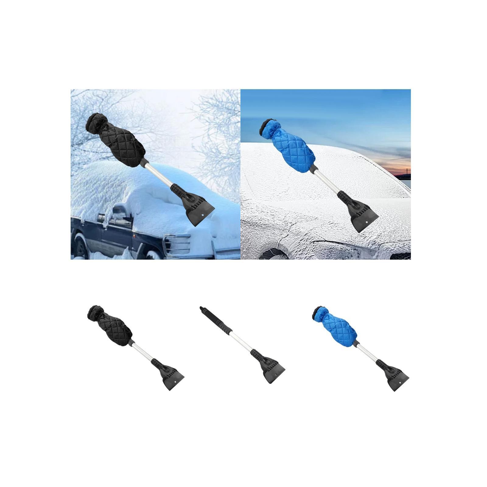 Retractable Car Windshield Ice Scraper with Glove 41-56cm for Winter
