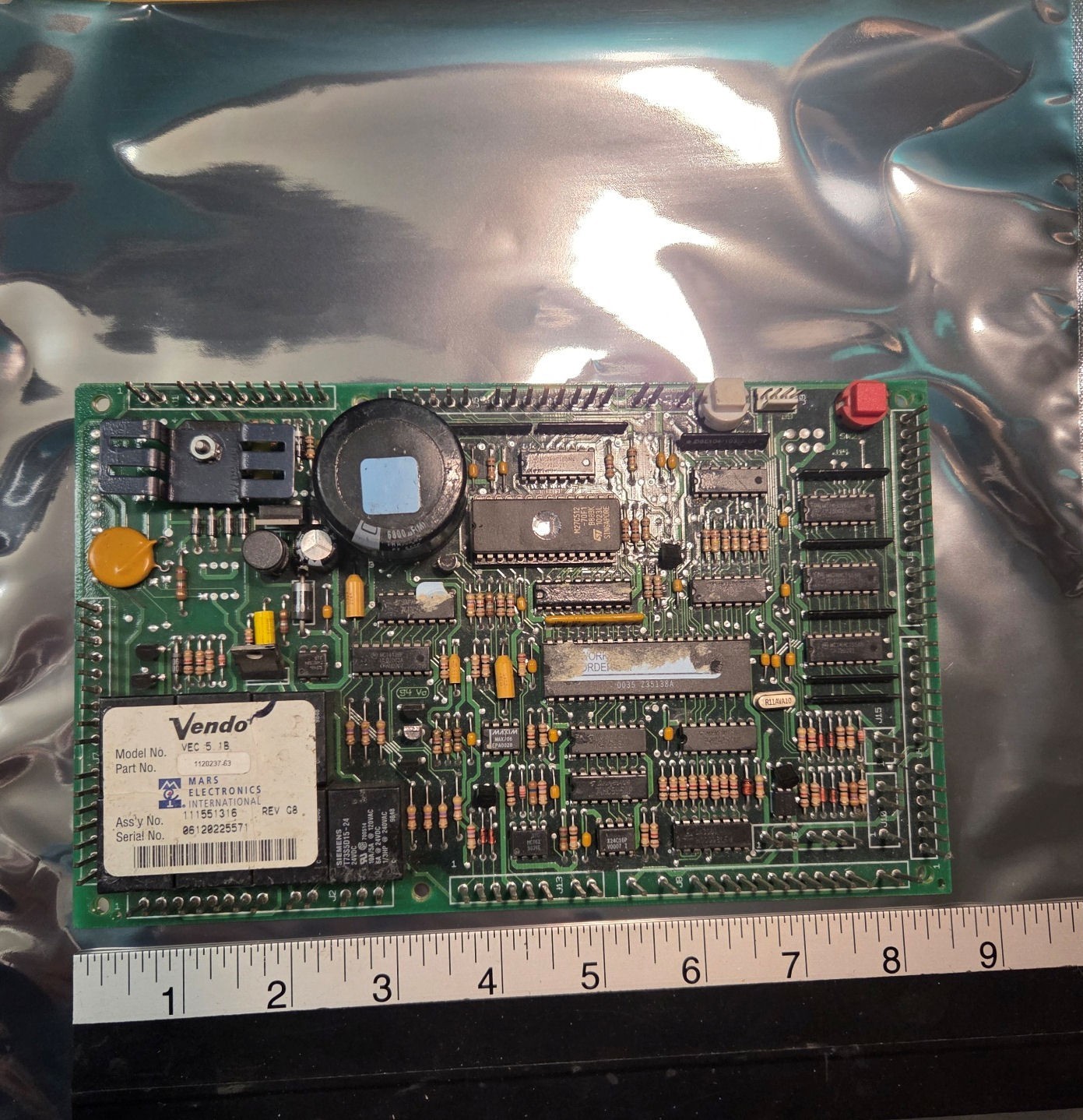 Vendo model 511 soda beverage main control board - Tested good