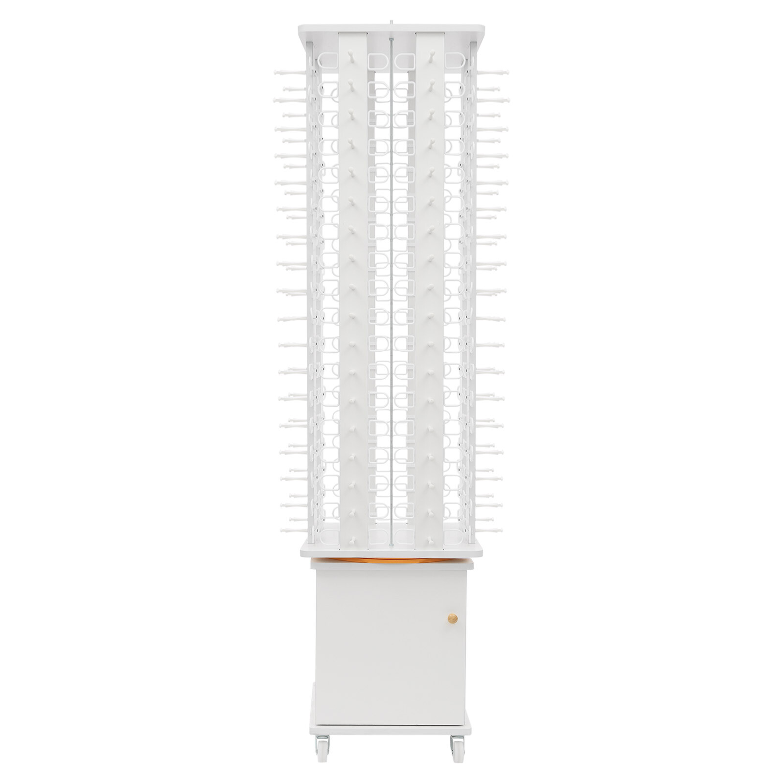 Glasses Storage Display Stand, Floor-standing Sunglasses Organizer With Wheels