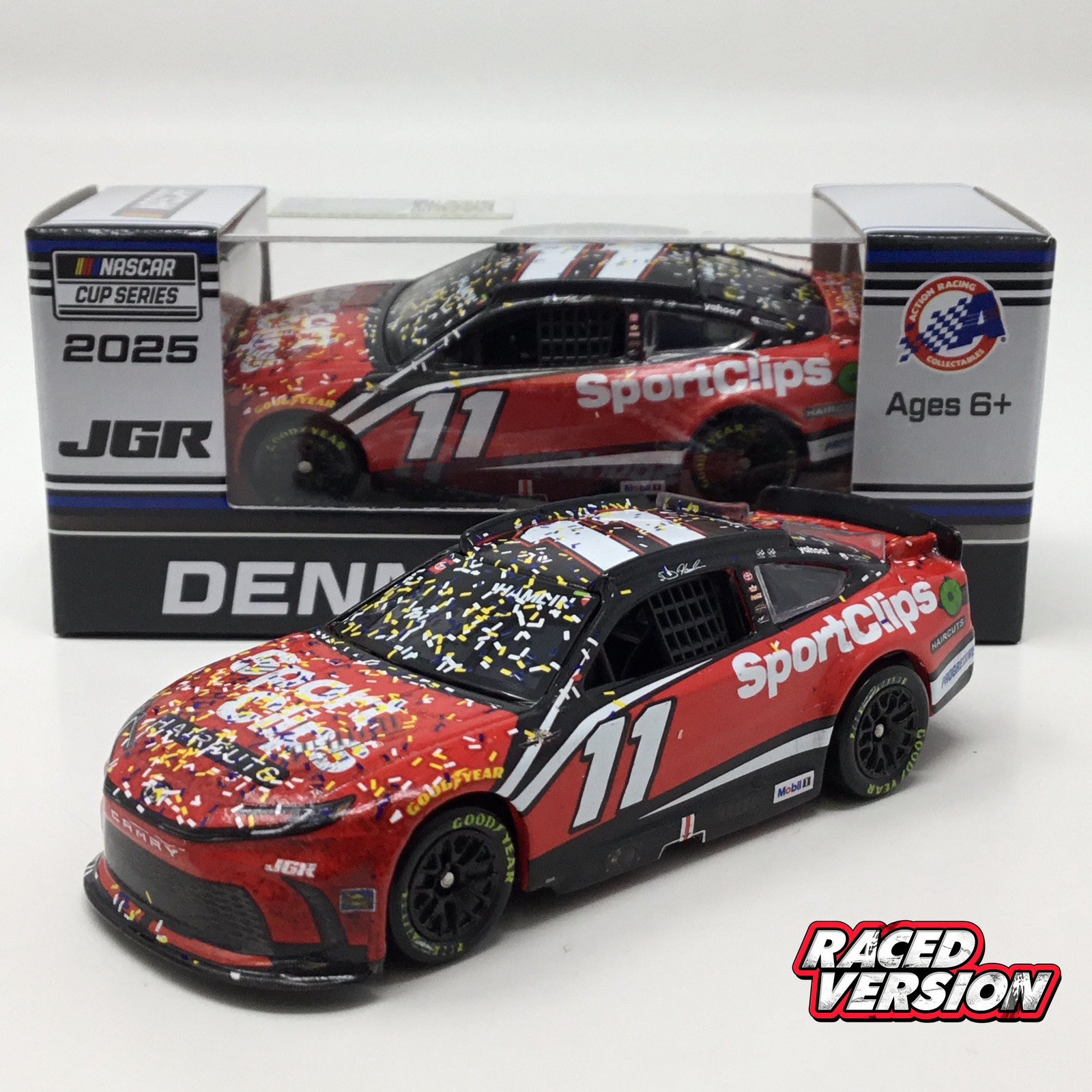 Denny Hamlin 2025 Sport Clips Darlington Race Win 1:64 Diecast