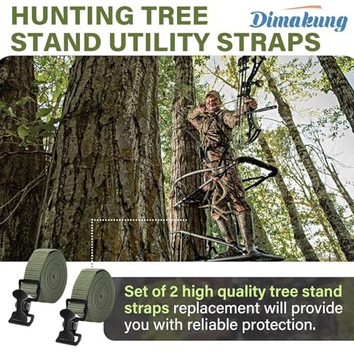 Utility Straps for Tree Stands - Climbing Stand Stabilizer & Backpack Straps - 2