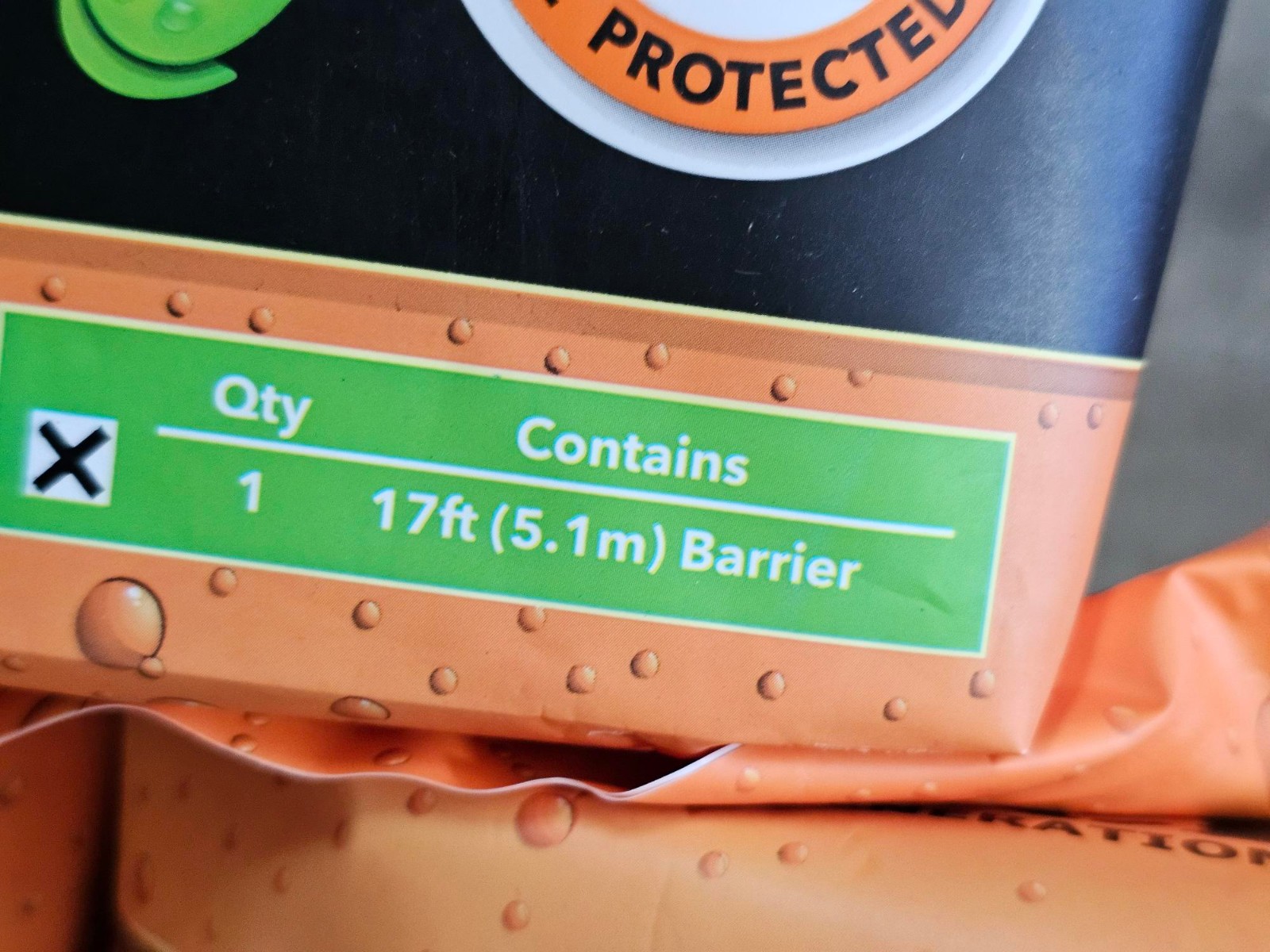 3 PACK - Quick Dam 17 ft Flood Barrier Water Activated Absorbant Contain Divert