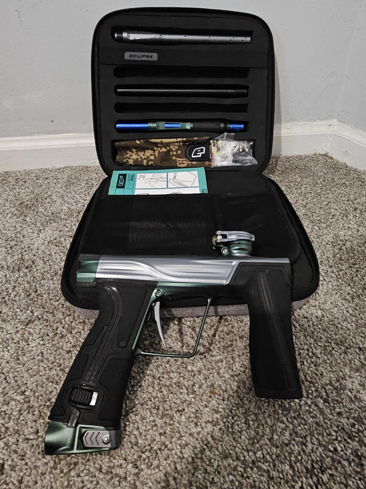 Eclipse Geo R5 Electronic Paintball Marker Silver & Green