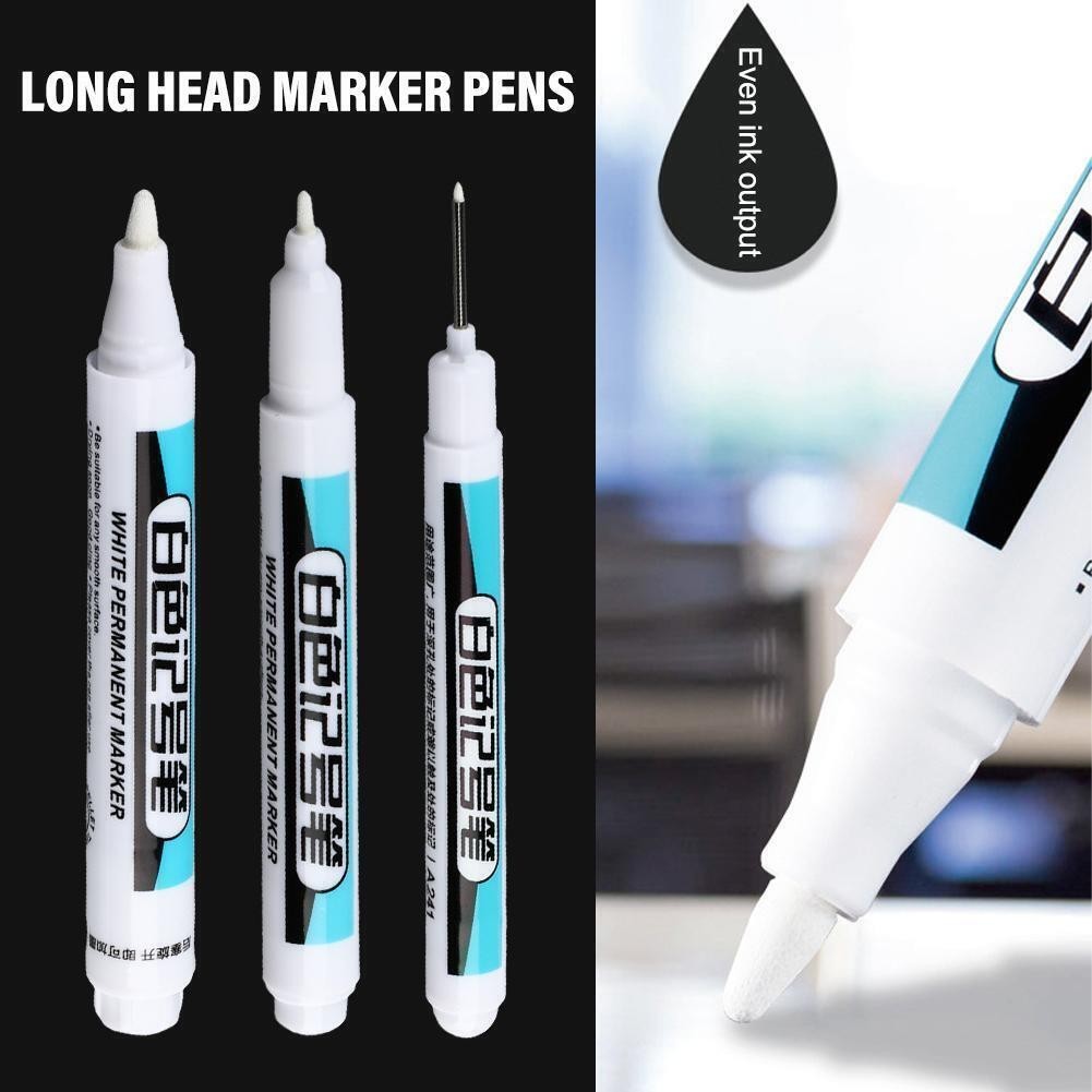 Art White Paint Marker Pen Waterproof Bike Car Tyre Tire Marker Permanent Pen