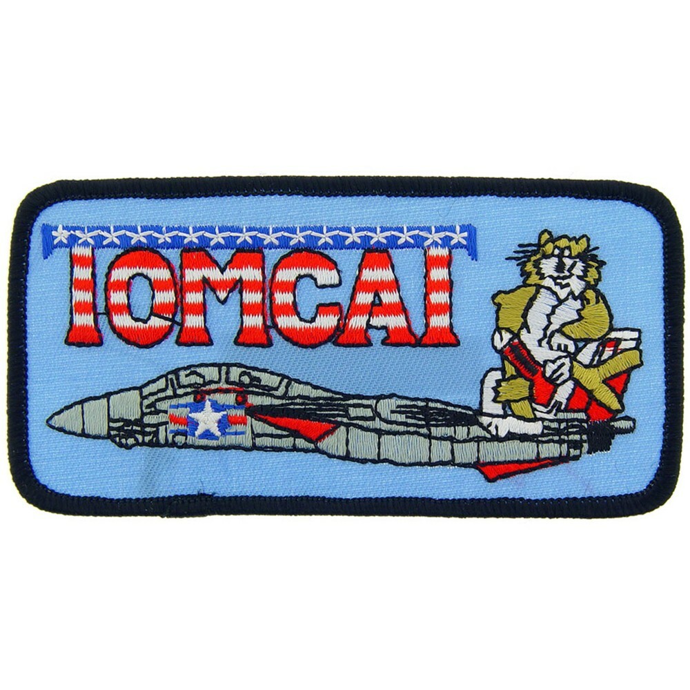 NAVY TOMCAT JET Embroidered Shoulder Patch 4-1/2" (0469)