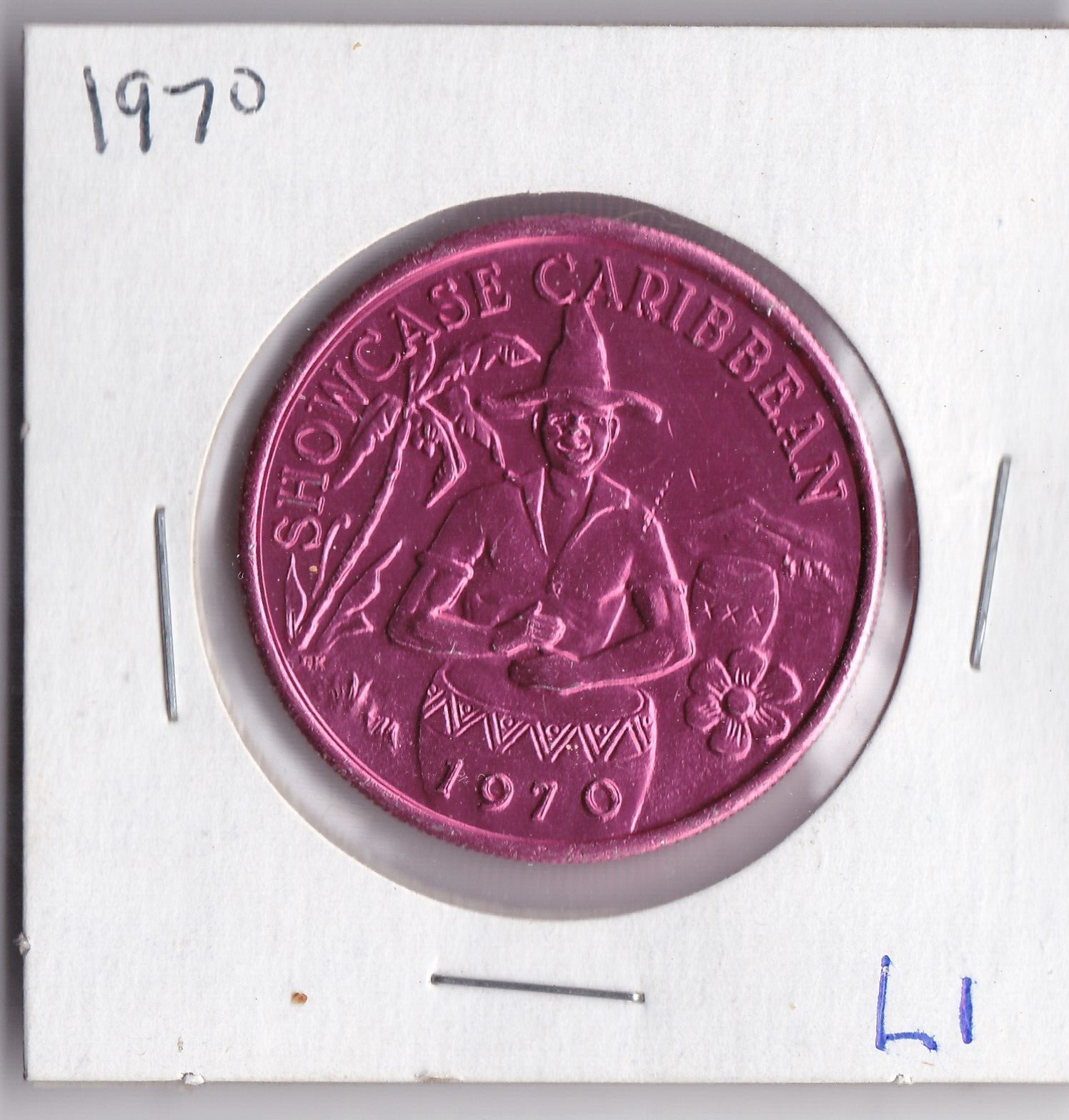 1970  Mardi Gras DOUBLOON  SHOWCASE CARIBBEAN  (L1)