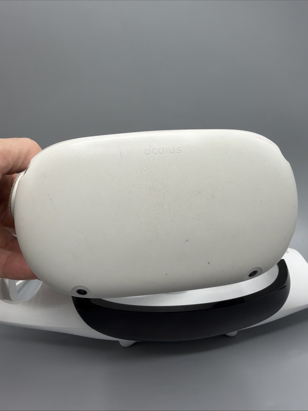 Meta Oculus Quest 2 Virtual Reality Headset White Needs Head Strap Replace