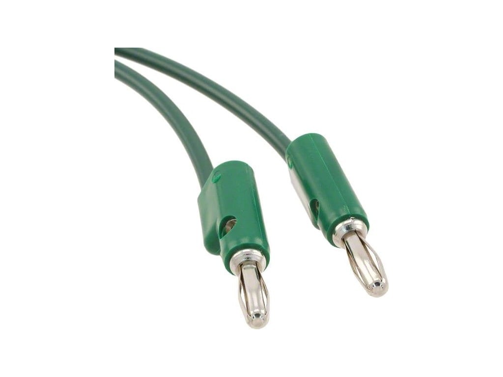 Pomona B-4-5 - Stack-Up Banana Plug Patch Cord, 4', Green