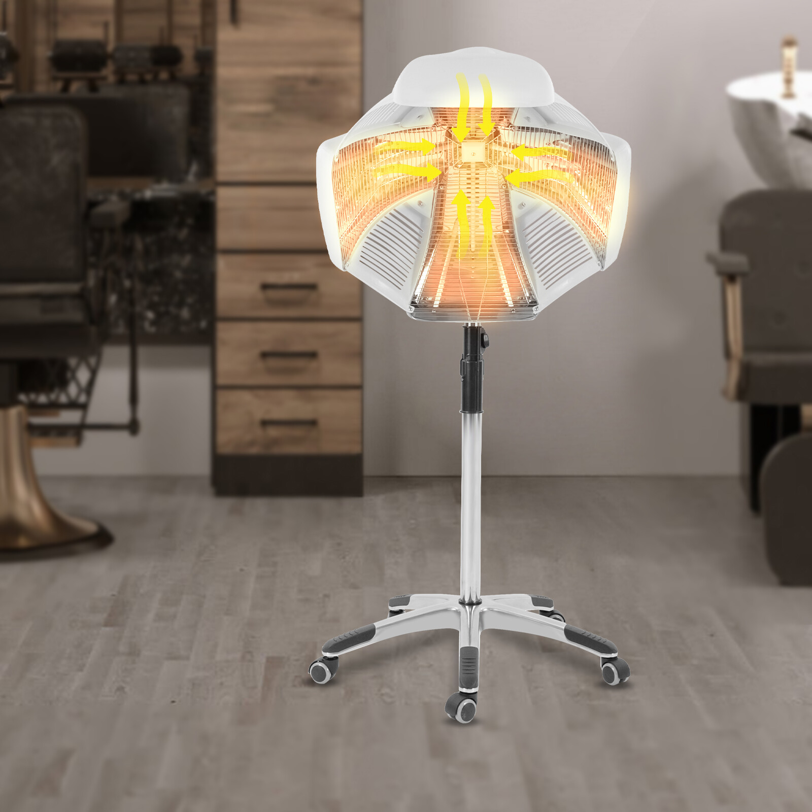 Professional Hair Steamer Hairdressing Care Beauty Spa Salon Hood Color