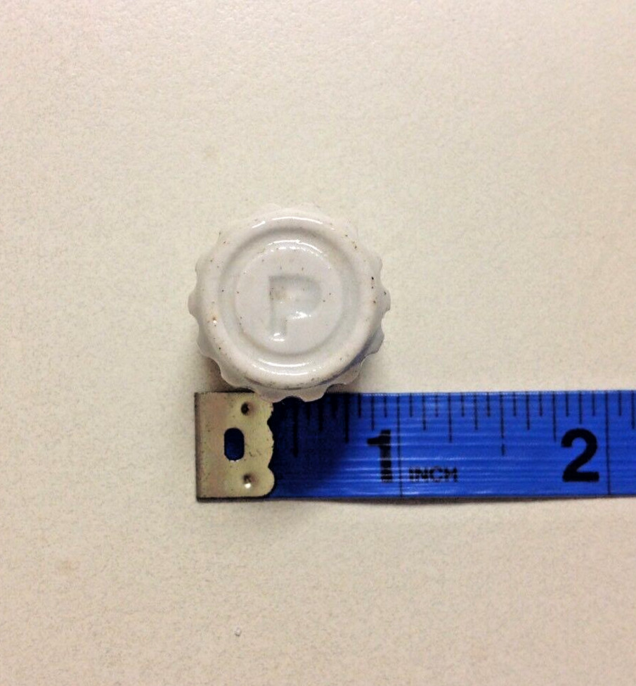 NOS Early Antique Switch P Round Porcelain Knobs Electrical Device Parts