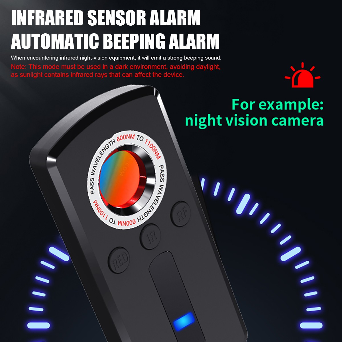 Multi-Function Detector for Wireless Signal GPS Locator Camera Finder Laser Scan