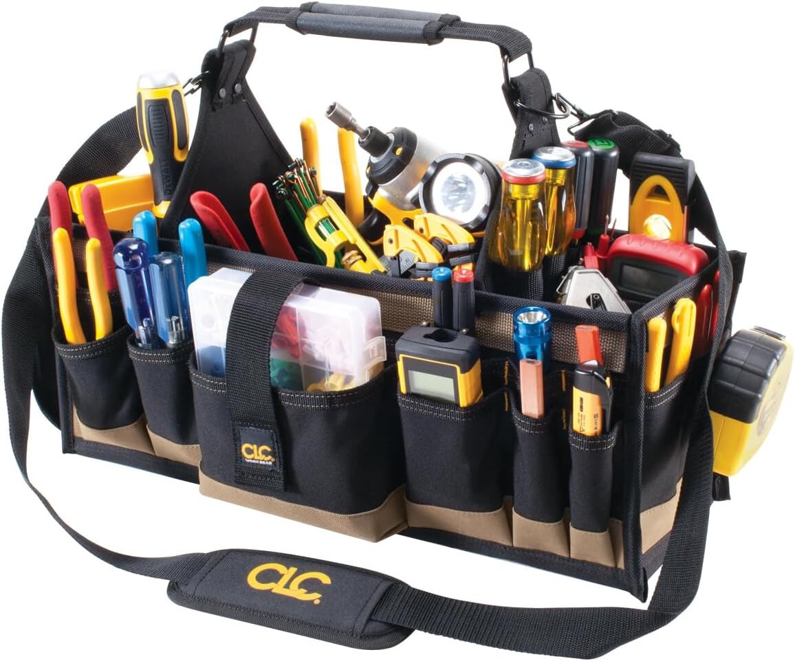 WORK GEAR 1530 Electrical and Maintenance Tool Carrier, 43 Pocket, Black