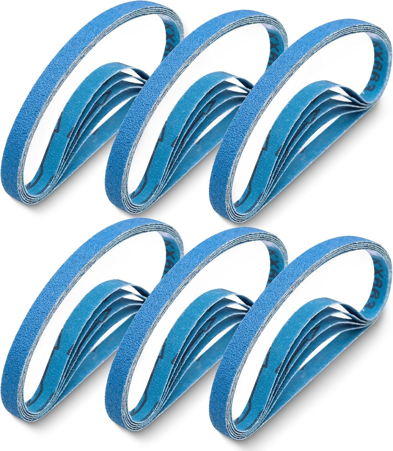 30 Pcs 1/2X18 Zirconia Sanding Belts, 1/2 X 18 Inch Zirconia Sanding Belts 60 Gr