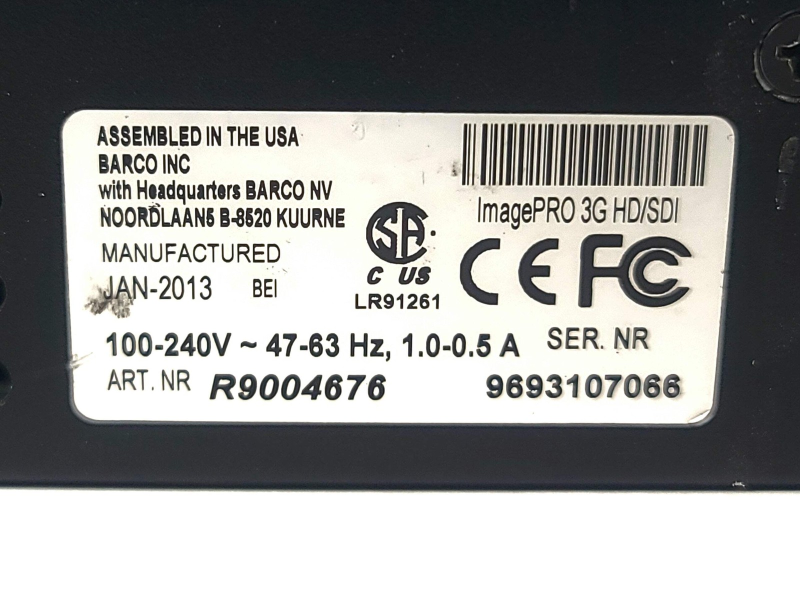 Barco R9004676 ImagePRO 3G Signal Processor (C1979-65)
