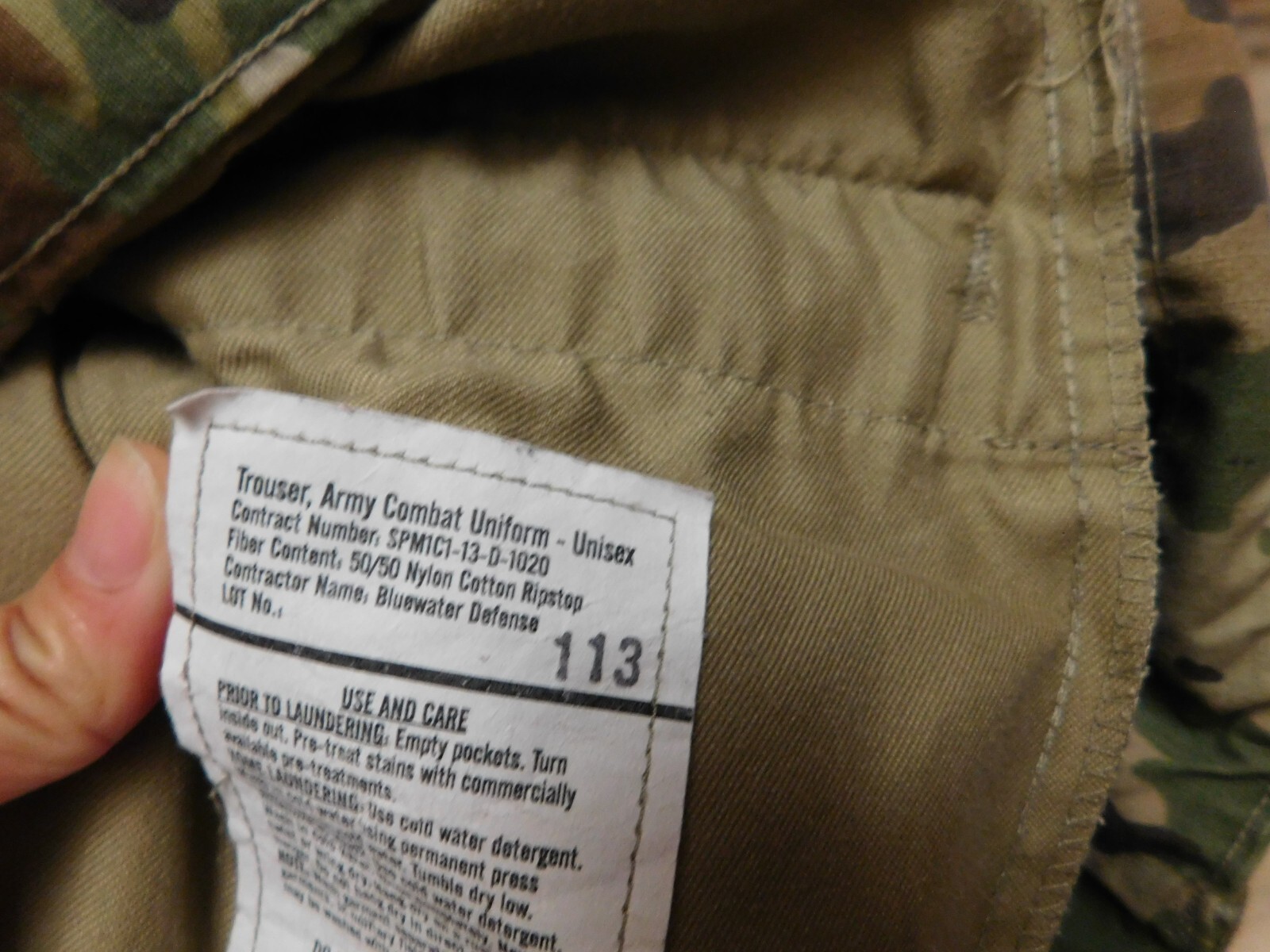 US ARMY OCP PANTS SIZE SMALL - LONG