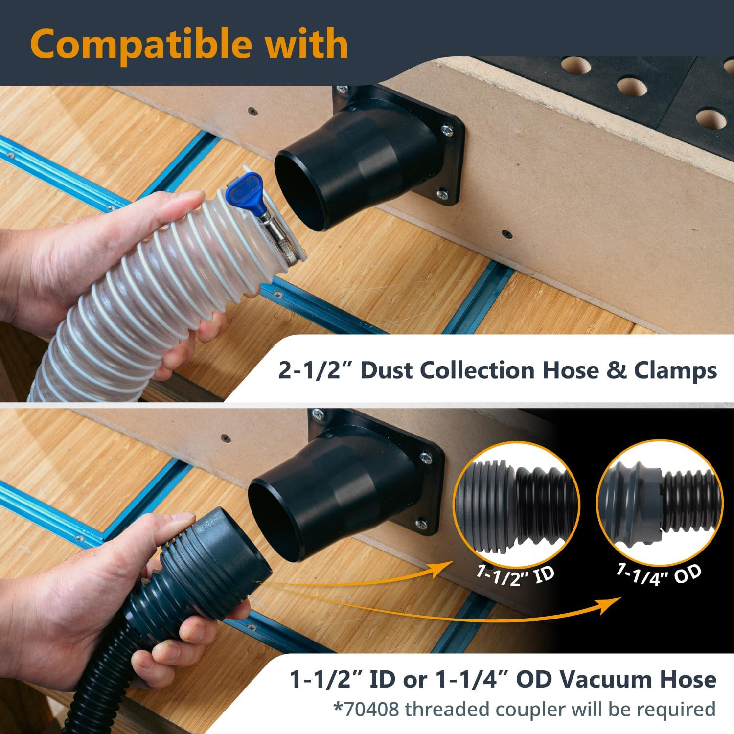 70124 Universal Dust Port, 2-1/2"