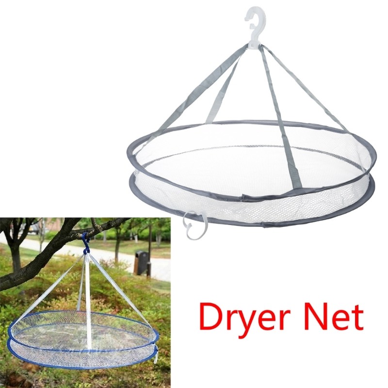 Meshes Basket Dryer For Indoor Outdoor Use Practical Folding Laundry Drying Rack